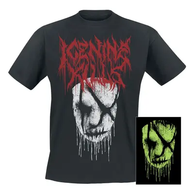 Ice Nine Kills Face - Glow In The Dark T-Shirt black