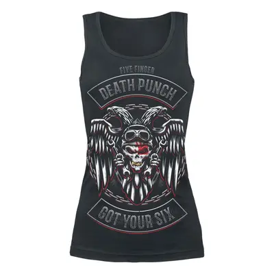 Five Finger Death Punch Biker Badge Top black