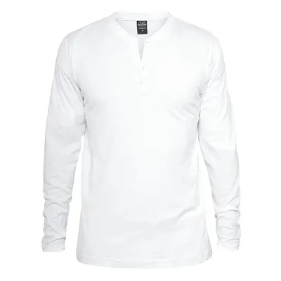 Urban Classics Basic Henley Long-sleeve Shirt white