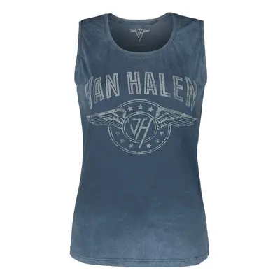 Van Halen Wings Logo Top navy