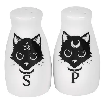 Alchemy England Salt and Pepper Shakers Salt and Pepper Pots white black