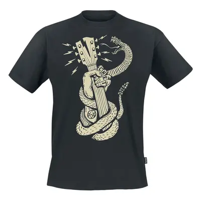 Chet Rock Fist and snake t-shirt T-Shirt black