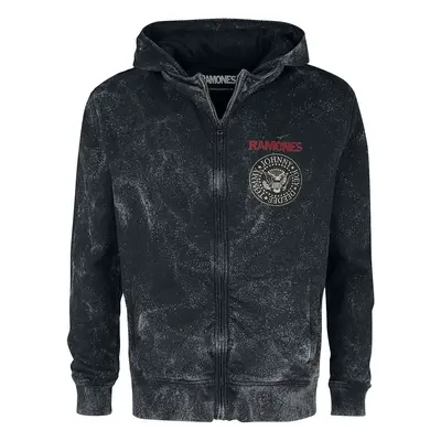 Ramones Crest Hooded zip black