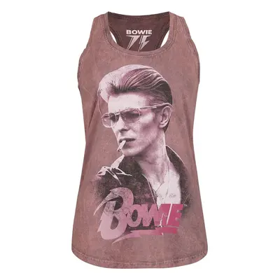 David Bowie Smoking Top coral