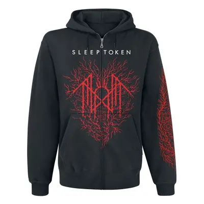 Sleep Token Portrait Zip Hooded zip black