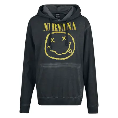 Nirvana Smiley Hooded sweater black