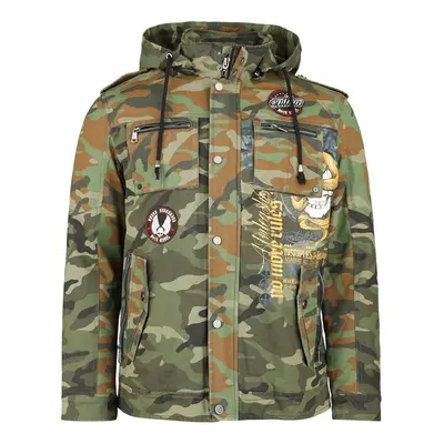 Rock Rebel by EMP Camouflage army jacket Between-seasons Jacket camouflage