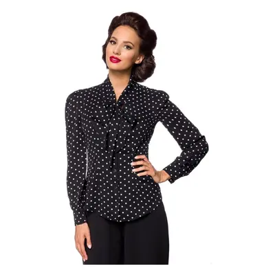 Belsira Vintage Blouse Blouse black white