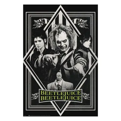 Beetlejuice Beetlejuice Poster black white green