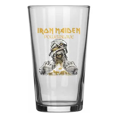 Iron Maiden Powerslave Beer Glass transparent