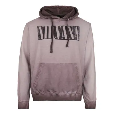 Nirvana Band Photo Hooded sweater purple