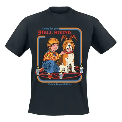 Steven Rhodes Caring For Your Hell Hound T-Shirt black