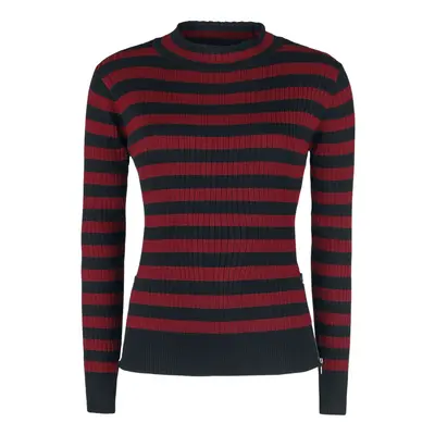 Jawbreaker Menace Red and Black Stripe Sweater Knit jumper black red