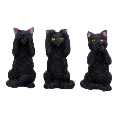 Nemesis Now Three Wise Felines Statue black