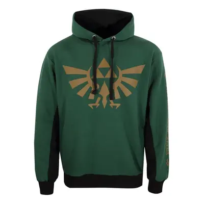 The Legend Of Zelda Hyrule and Symbols Hooded sweater dark green