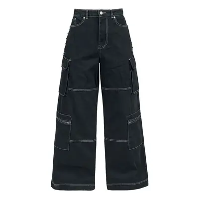 Hell Bunny Cameron jeans Cargo Trousers black