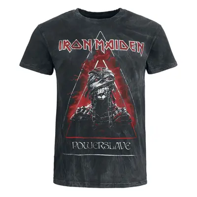 Iron Maiden Powerslave - Mummy Head T-Shirt charcoal