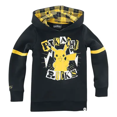 Pokémon Kids - Pikachu - Rocks Hoodie Sweater black yellow