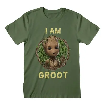 Guardians Of The Galaxy I Am Groot - Seventies Style T-Shirt olive