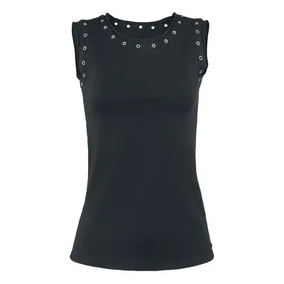 Gothicana by EMP Rivet Top Top black