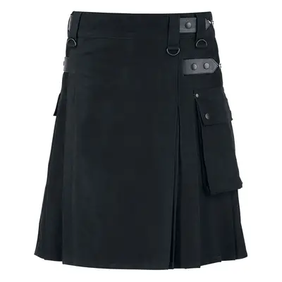 Black Premium by EMP Kilt Medium-length skirt black