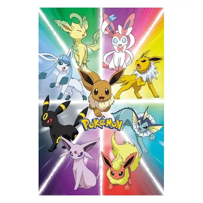 Pokémon Eevee Evolution Poster multicolour