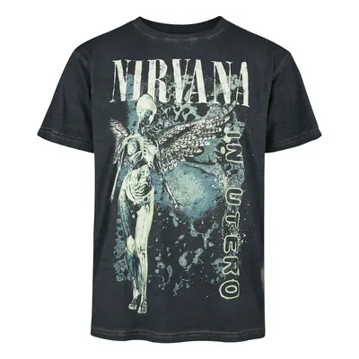 Nirvana In Utero Vertical T-Shirt black