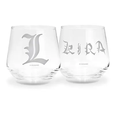 Death Note Kira & L Glass Set transparent