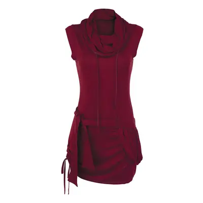 RED by EMP High Neck Dress Short dress burgundy