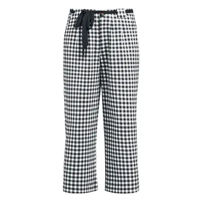 Pussy Deluxe Plaid Cherries Culottes Pants Cloth Trousers white black