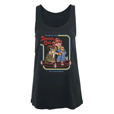 Steven Rhodes Demon cat Tanktop black