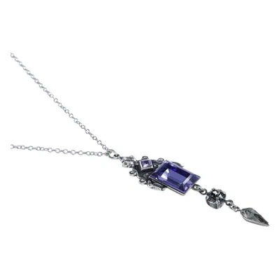 Krikor Purple Streak Necklace silver coloured