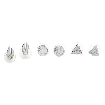 Harry Potter Symbols Earring Set silver coloured