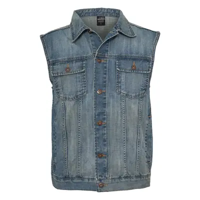 Urban Classics Denim Vest Vest light blue