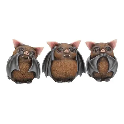 Nemesis Now Three wise bats Statue multicolour