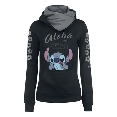 Lilo & Stitch Aloha Hooded sweater black grey