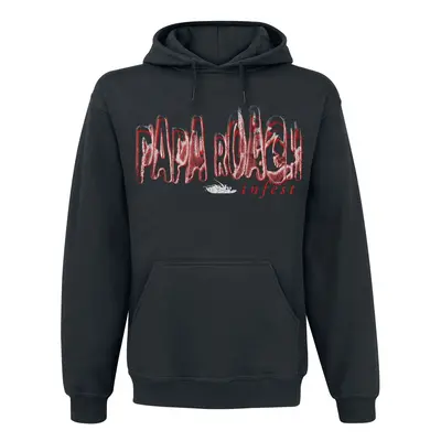 Papa Roach Logo Blur Hooded sweater black