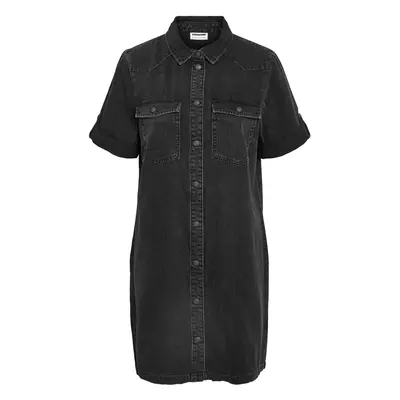 Noisy May NMNew Signe S/S denim dress WG001BL NOOS Short dress black