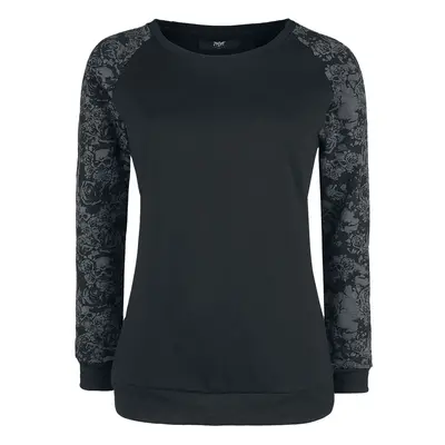 Black Premium by EMP Skull & Roses Sweatshirt black