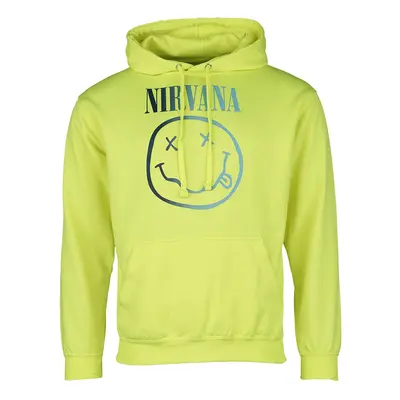 Nirvana Rainbow Logo Hooded sweater yellow