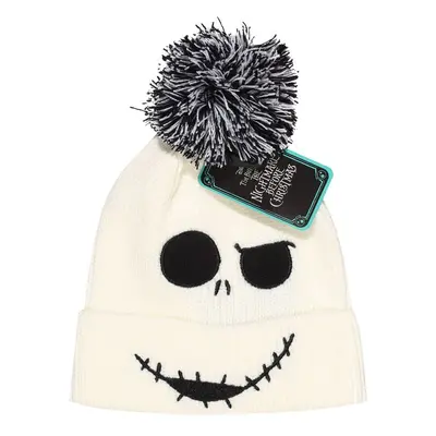 The Nightmare Before Christmas Jack - Face Jumbo Beanie white