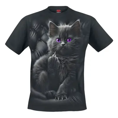 Spiral Cattitude T-Shirt black