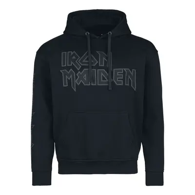 Iron Maiden Fear Lives Flames Hooded sweater black