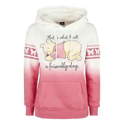 Winnie the Pooh A Friendly Day Hooded sweater white pink