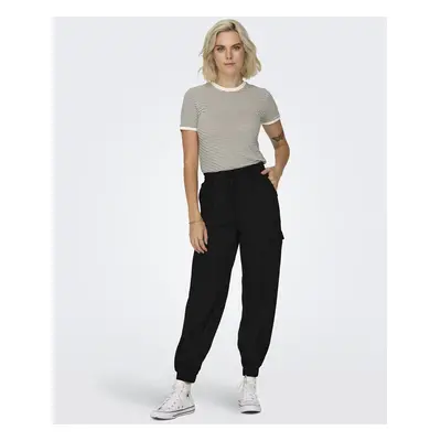 Only Onlkatinka Cargo Trousers Cloth Trousers black