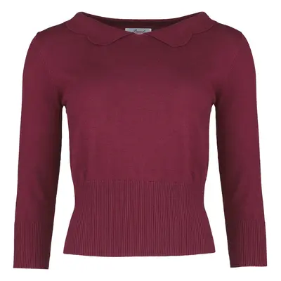 Banned Retro Sweet scallop jumper Knit jumper red