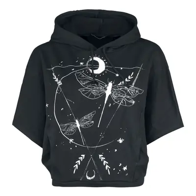 Outer Vision Dragonfly Hooded sweater black