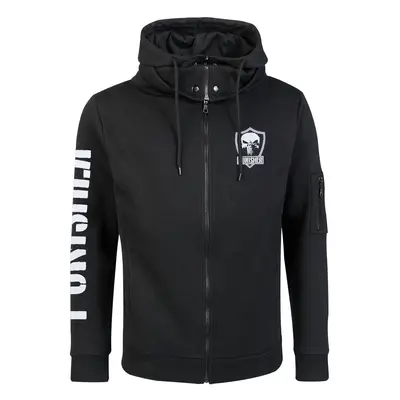 The Punisher Logo Skull Hooded zip black