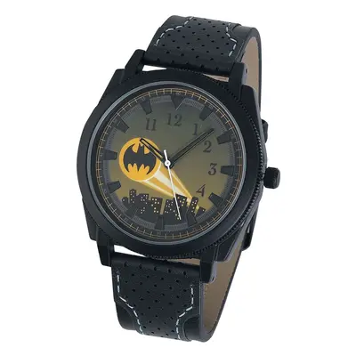 Batman Bat Signal Wristwatches black yellow