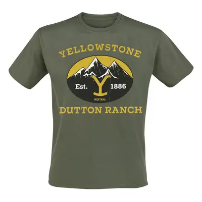 Yellowstone Dutton Ranch Montana - Est. 1883 T-Shirt olive